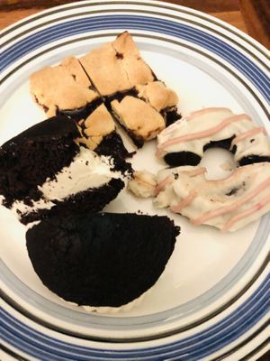 Whoopie pie, donut, raspberry bar   at Col's Kitchen in Concord