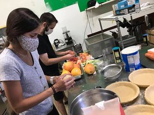 Prepping for opening day at Col's Kitchen in Concord