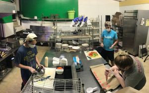 Opening night prep at Col's Kitchen in Concord