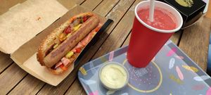 My menu with smoothie at Vegan Escape in Bois-darcy