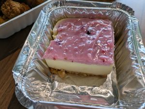 "cheesecake" at La Petita Vegana  in Barcelona