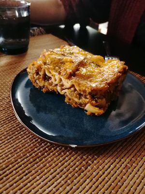 Lasagna at La Petita Vegana  in Barcelona