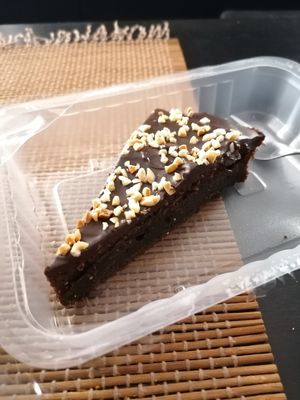 Brownie at La Petita Vegana  in Barcelona