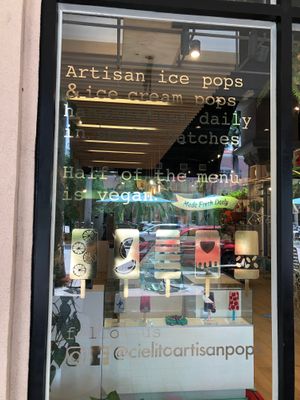 Vegan Info Outside  at Cielito Artisan Pops in Boca Raton