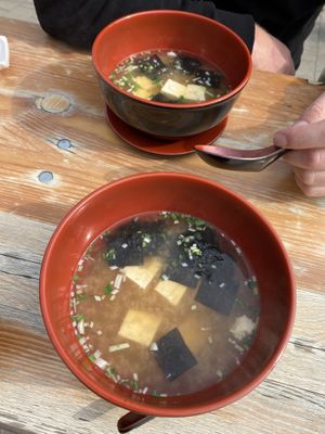 White miso soup at Sushicaro in Rostock