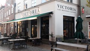 Victoria Café in Tønder, Denmark at Cafe Victoria in Toender