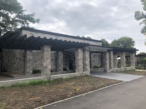 Outside at Jardin Botanique in Montreal