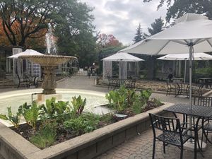 Fountain at Jardin Botanique in Montreal