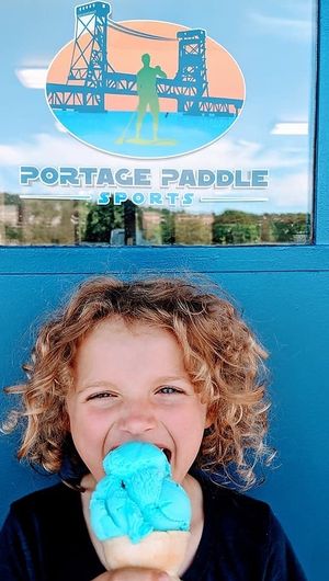 Ice cream and gelato in Houghton MI! Lot's of Vegan options and now with Vegan/ Gluten Free Cones! Fun things to do in Houghton and the BEST Ice Cream and Vegan Gelato! at Portage Paddle Sports in Houghton
