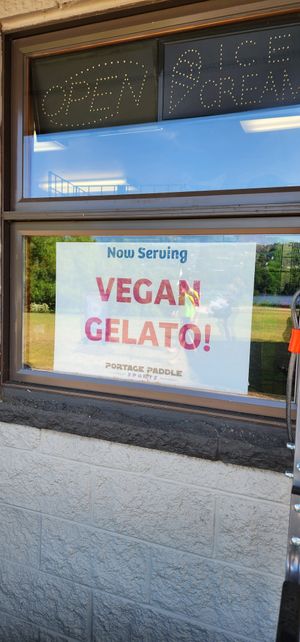 Outside at Portage Paddle Sports in Houghton