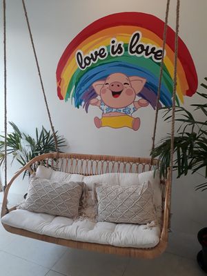 Upstairs at Nature's Charm in Bangkok