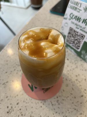 Iced Caramel Macchiato  at Nature's Charm in Bangkok