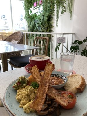 Breakfast of champions  at Nature's Charm in Bangkok