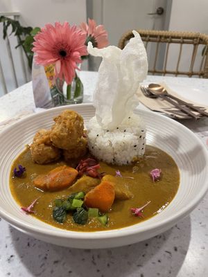 Katsu curry (heavenly, but spicy)  at Nature's Charm in Bangkok