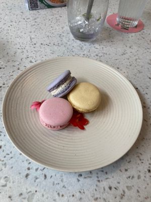 Macarons:
Rose
Strawberry
Passionfruit at Nature's Charm in Bangkok
