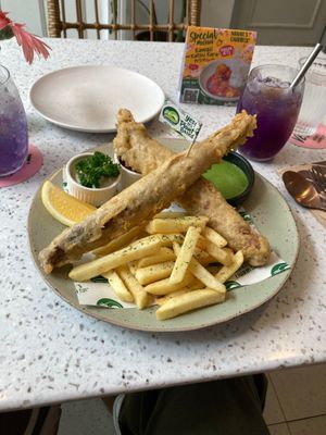 Fish & Chips at Nature's Charm in Bangkok