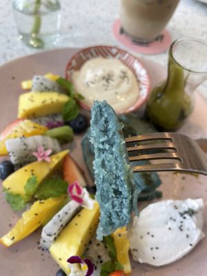 Pancake  close-up #Veganuary at Nature's Charm in Bangkok