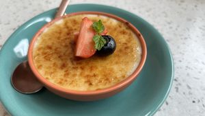 “Crème brûlée"  at Nature's Charm in Bangkok