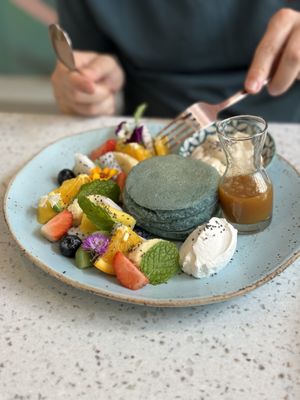 Pancakes  at Nature's Charm in Bangkok