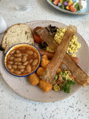 English breakfast   at Nature's Charm in Bangkok