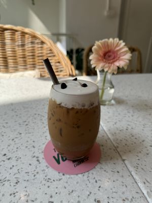 Vietnamese Coffee with Condensed Milk  at Nature's Charm in Bangkok