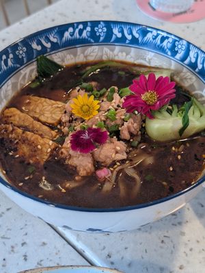Mala noodles at Nature's Charm in Bangkok