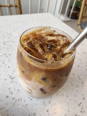 Iced Latte Jan25 at Nature's Charm in Bangkok
