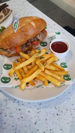 Bao bun at Nature's Charm in Bangkok