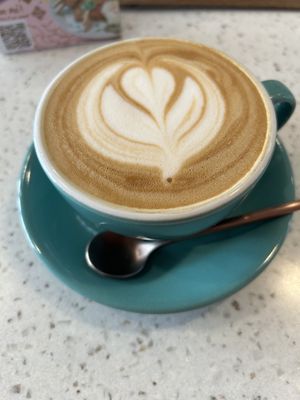 Signature latte  at Nature's Charm in Bangkok