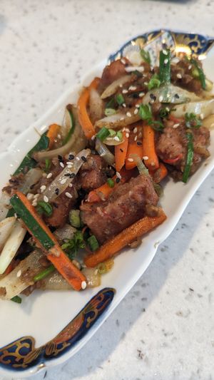 Bulgogi (don't buy this) at Nature's Charm in Bangkok