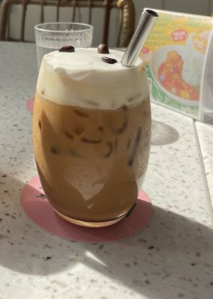 Iced viet coffee  at Nature's Charm in Bangkok