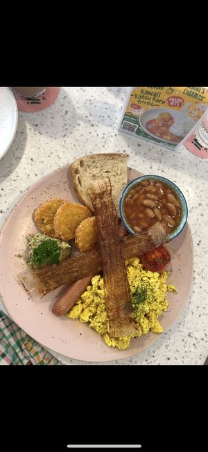 Breakfast of champions   at Nature's Charm in Bangkok