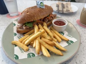 Bahn mi  at Nature's Charm in Bangkok