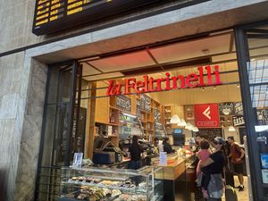 the front entrance at the stationn  at Caffé La Feltrinelli in Florence