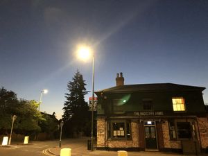 Outside of pub at The Radcliffe Arms in Hitchin