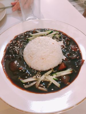 Jjajangbap at Dokdo Korea in Madrid