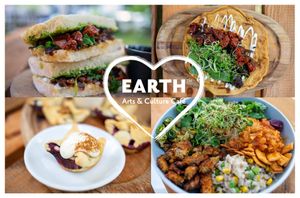 Earth Cafe situated inside the stunning St Augustine's Centre  at Earth Arts & Culture Cafe in Brighton