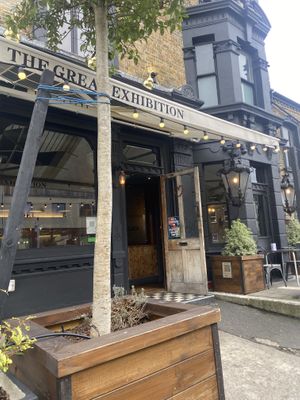 Outside seating   at The Great Exhibition in South East London