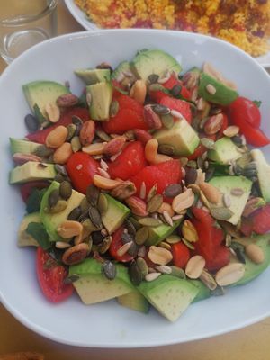 Watermelon salad at Picnic in Noto