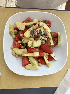 Watermelon salad  at Picnic in Noto
