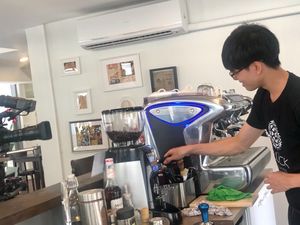 Single origin Thai coffee. at Glück Artisan Food and Coffee in Phuket