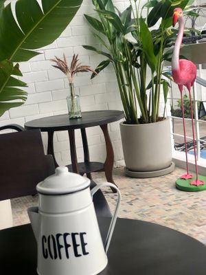 Outdoor seating. at Glück Artisan Food and Coffee in Phuket