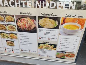 menu at BABE in Graz