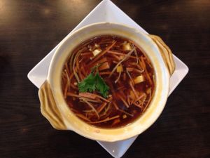 Vegetarian shark fins  at North South East West Fusion Vegetarian Restaurant 东南西北素食融合餐馆 in Central Singapore