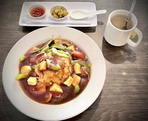   at North South East West Fusion Vegetarian Restaurant 东南西北素食融合餐馆 in Central Singapore