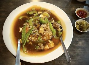   at North South East West Fusion Vegetarian Restaurant 东南西北素食融合餐馆 in Central Singapore