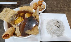 Bak Kut Teh w/ white rice at North South East West Fusion Vegetarian Restaurant 东南西北素食融合餐馆 in Central Singapore