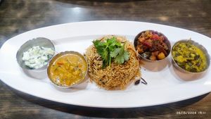 Briyani Rice Set 印度香米饭套餐 - 2024/06/15 at North South East West Fusion Vegetarian Restaurant 东南西北素食融合餐馆 in Central Singapore