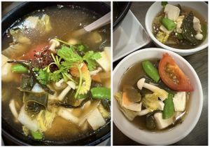 Kelp Tofu Soupp  at North South East West Fusion Vegetarian Restaurant 东南西北素食融合餐馆 in Central Singapore