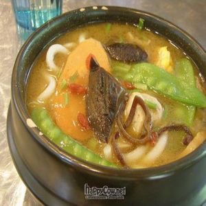Udon Noodle Soup  at North South East West Fusion Vegetarian Restaurant 东南西北素食融合餐馆 in Central Singapore